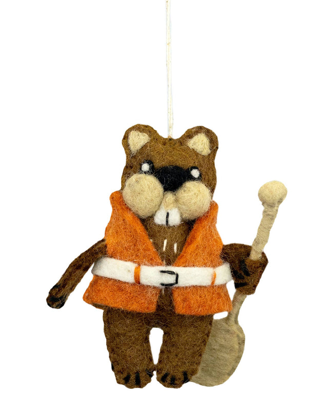 Camp Beaver Felt Ornament
