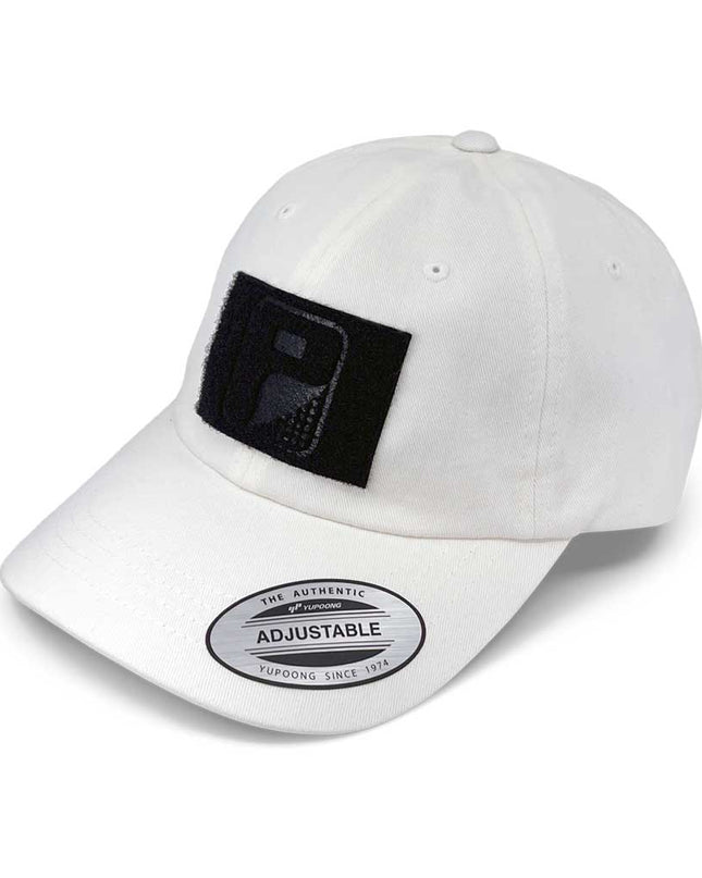 Dad Hat With A Pull Patch By Snapback - White