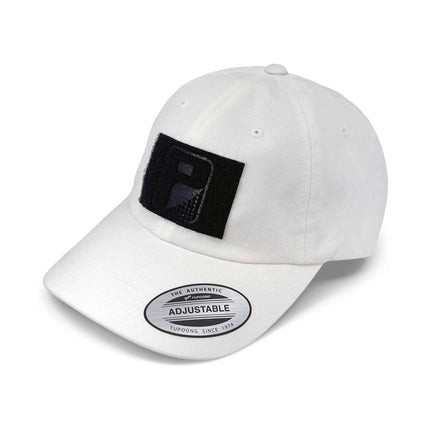 Dad Hat With A Pull Patch By Snapback - White