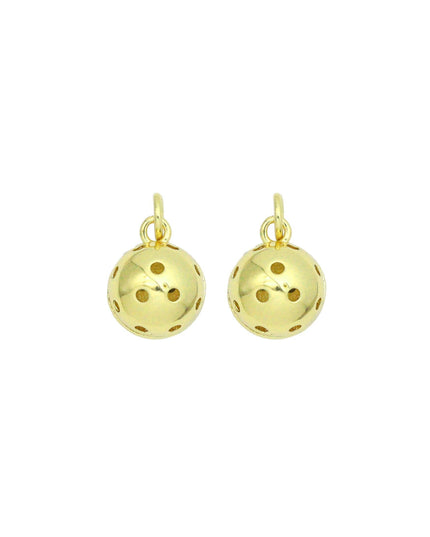 Gold Pickleball Ball Charm