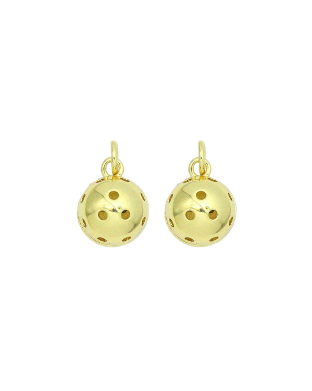 Gold Pickleball Ball Charm