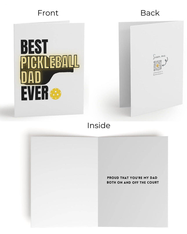 Best Pickleball Dad Ever Greeting Card