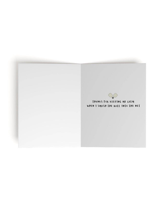 Best Pickleball Partner Thank You Greeting Card