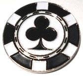 Poker Chip Clubs Ball Marker
