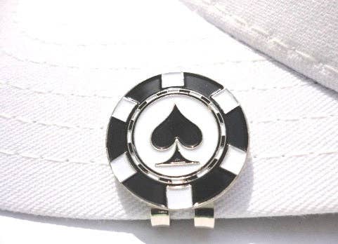 Poker Chip Spades Ball Marker