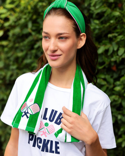 PADDLES STRIPE PICKLEBALL TOWEL