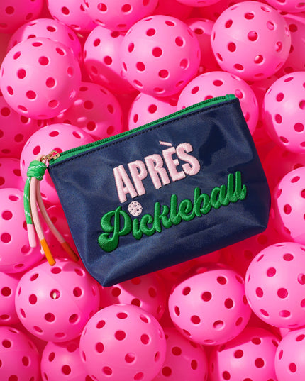 "APRÈS PICKLEBALL" SMALL ZIP POUCH
