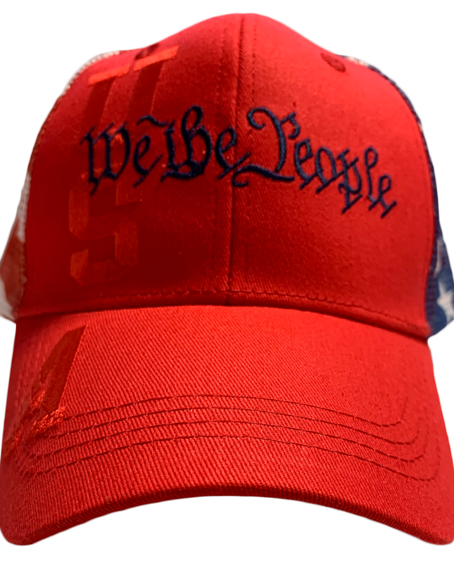 We The People Flag Mesh Hat