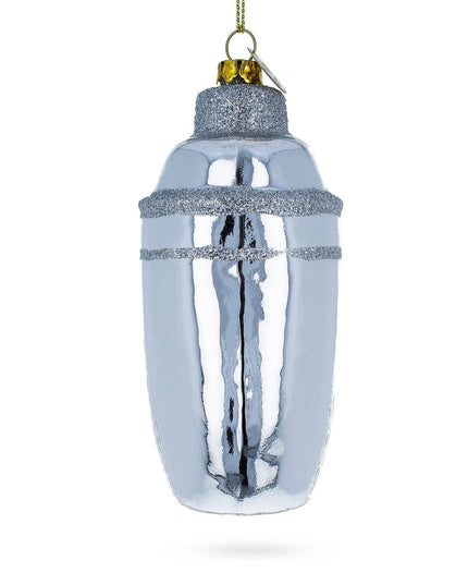Bar Cocktail Shaker Glass Ornament