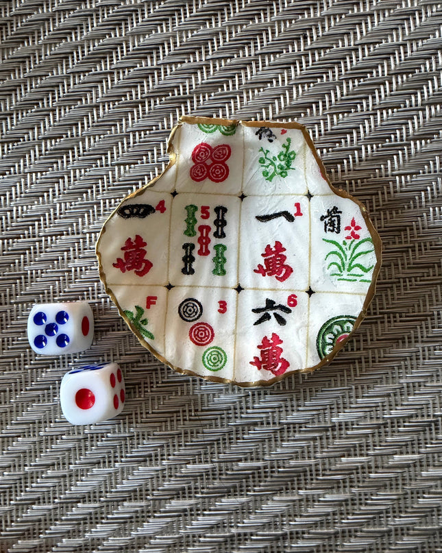 Mahjong dice dish