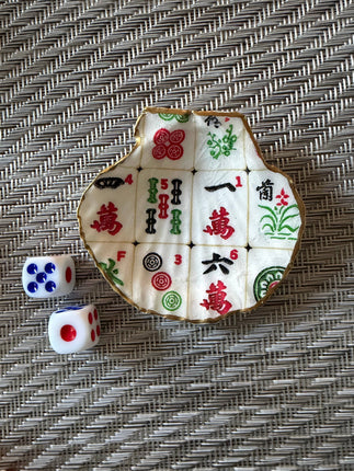 Mahjong dice dish