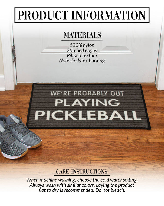 Pickleball - 27.5" x 17.75" Floor Mat