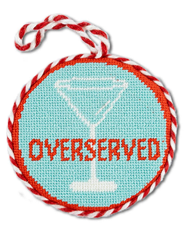 Needlepoint Ornament - Overserved
