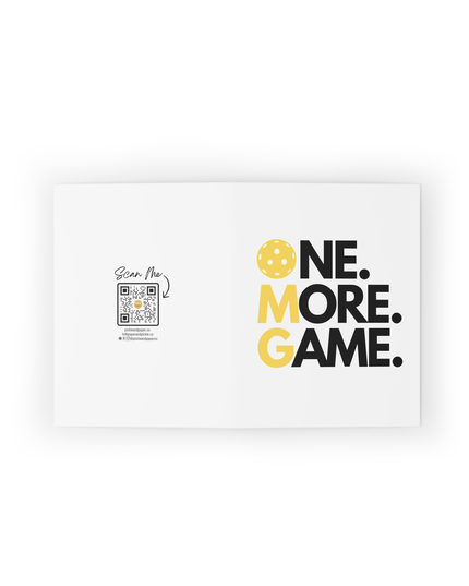 One More Game Pickleball Birthday Greeting Card
