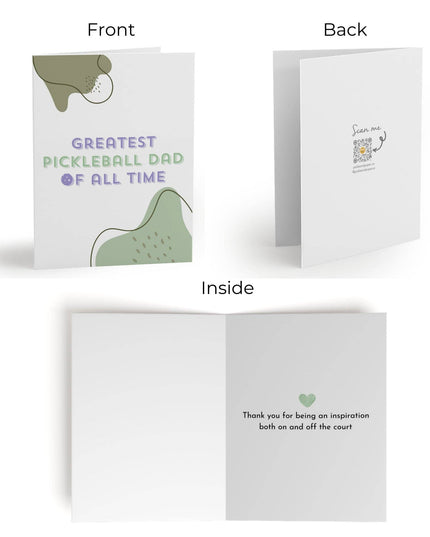 Greatest Pickleball Dad of All Time Greeting Card