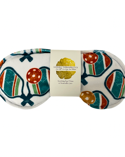 Soothing Eye Pillow w/Removable Cover- Pickleball White