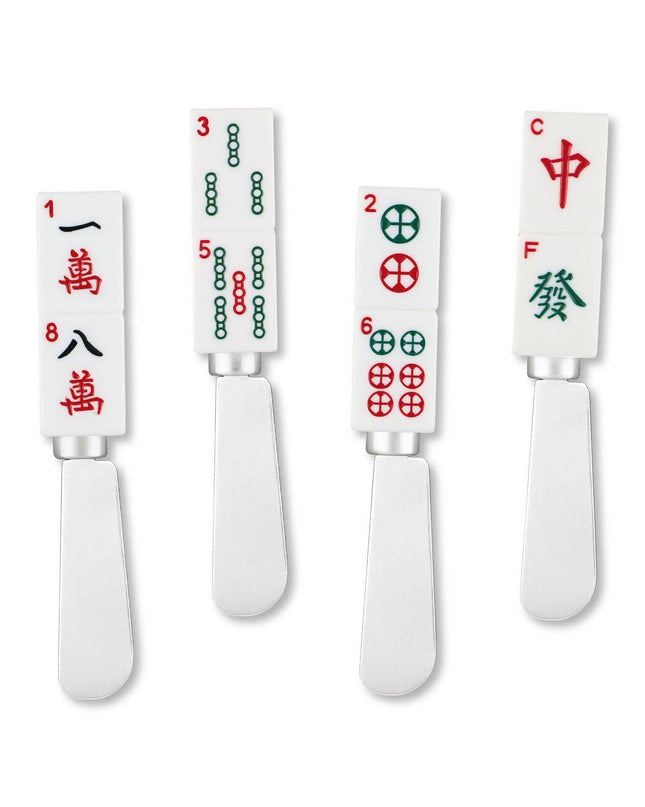 4-Piece Mahjong Resin Cheese Spreader