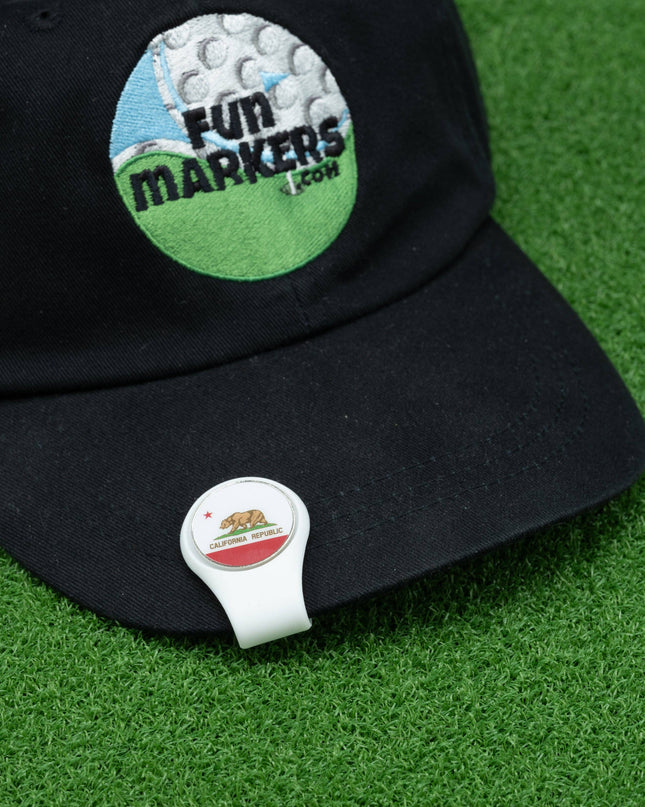 White Magnetic Silicone Hat Clip
