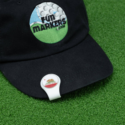 White Magnetic Silicone Hat Clip
