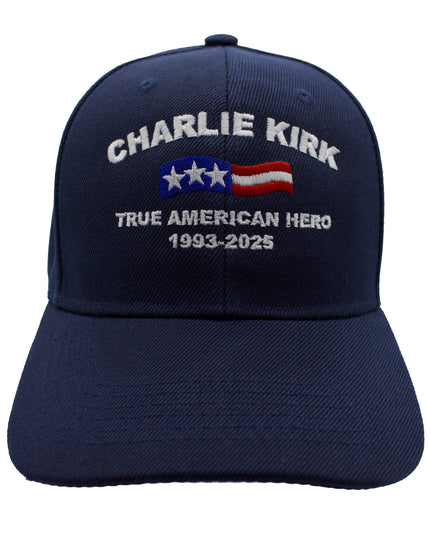 Charlie Kirk True American Hero Cap