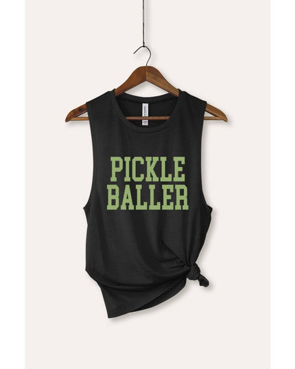PICKLE BALLER GRAPHIC BELLA CANVAS TANK TOP