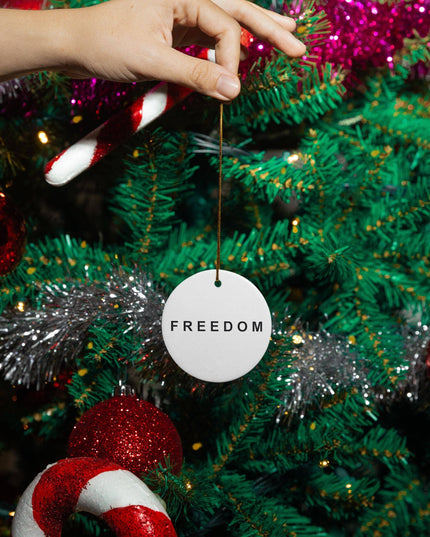 Freedom RIP Charlie Kirk 1993-2025 Ornament, Freedom Decor
