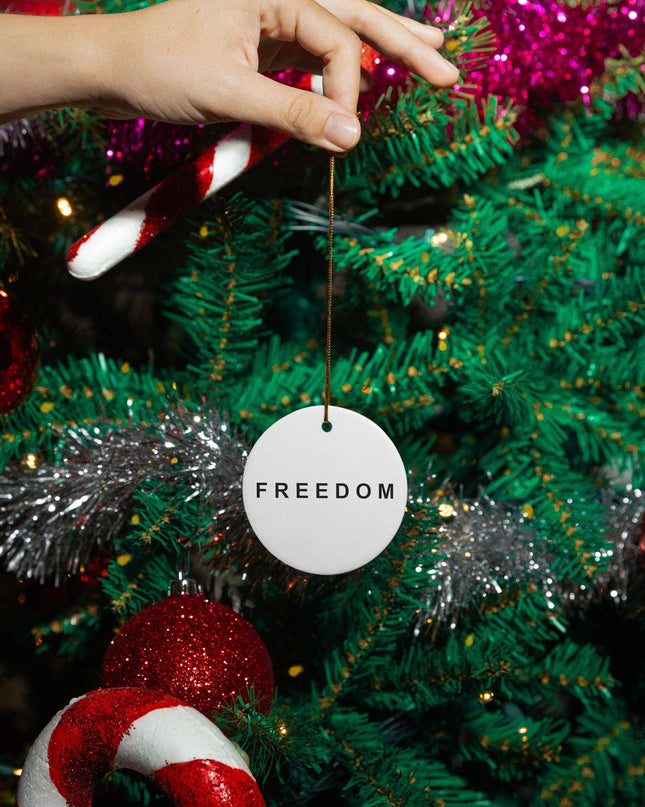 Freedom RIP Charlie Kirk 1993-2025 Ornament, Freedom Decor