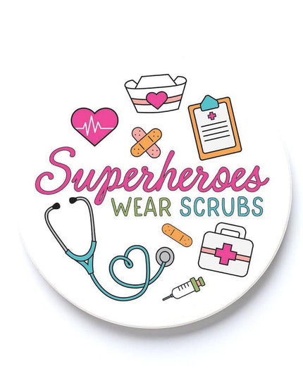 Car Coaster-Superheroes Wear Scrubs Icons