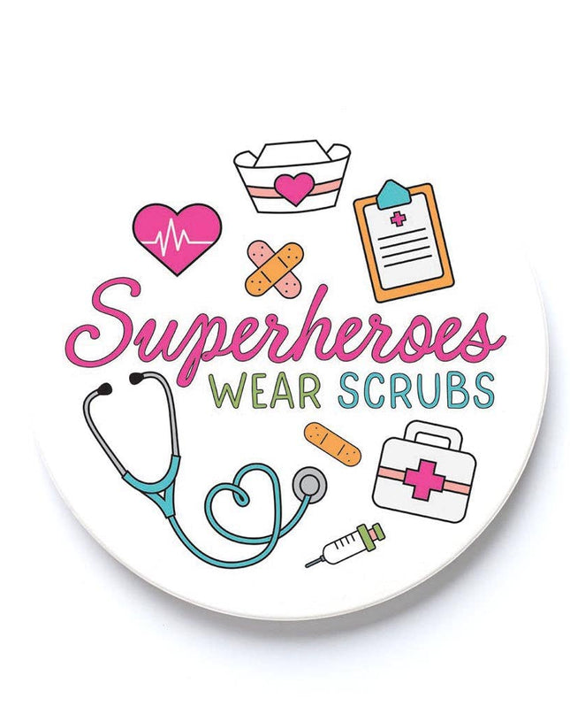 Car Coaster-Superheroes Wear Scrubs Icons