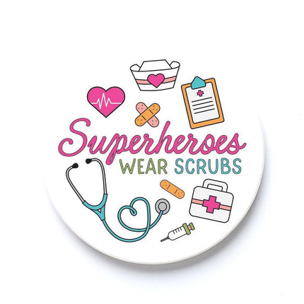 Car Coaster-Superheroes Wear Scrubs Icons