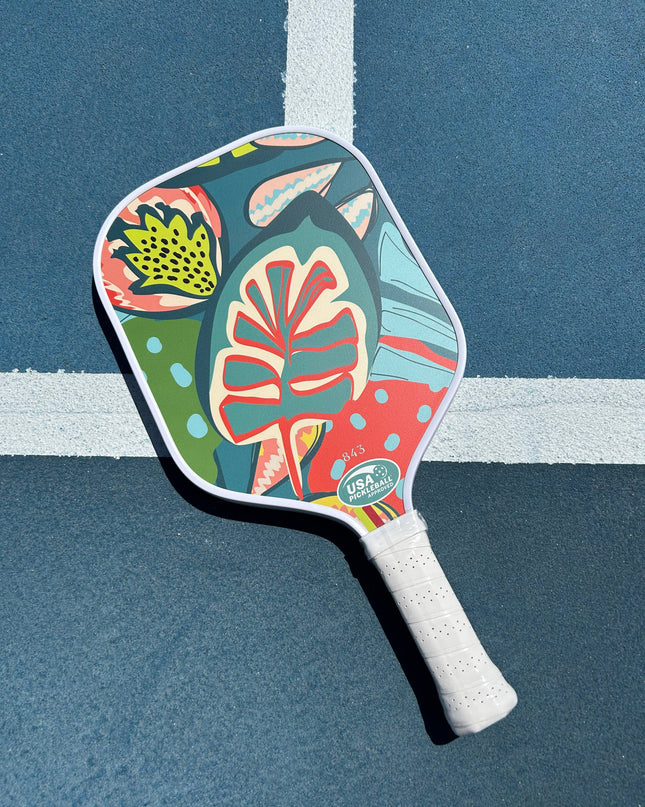 Ferns Abstract Designer Pickleball Paddle