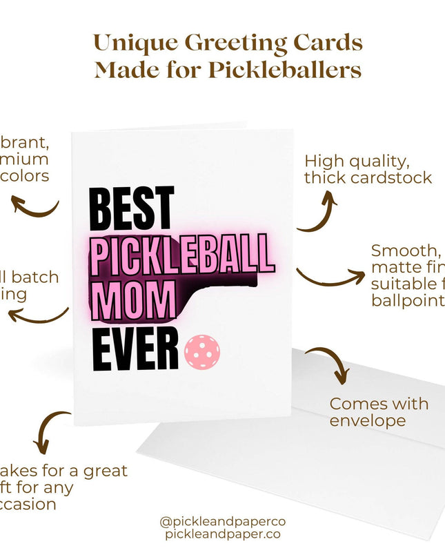 Best Pickleball Mom Ever Greeting Card