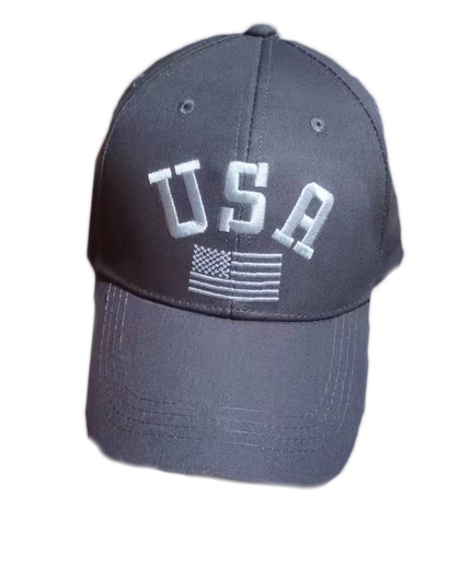 USA Flag Hat (Grey)