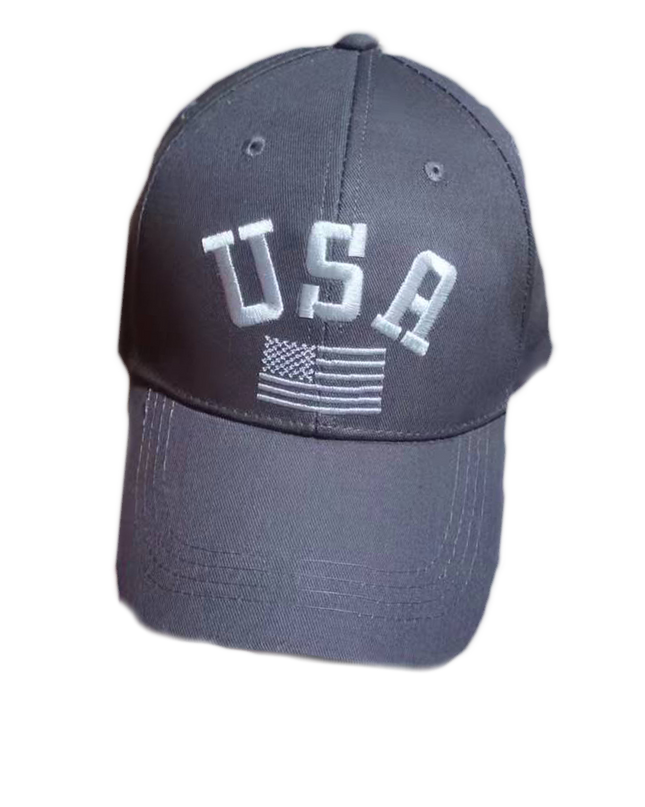 USA Flag Hat (Grey)