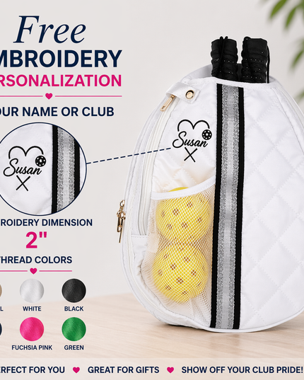 Jillian Pickle Ball Bag Sling Berry