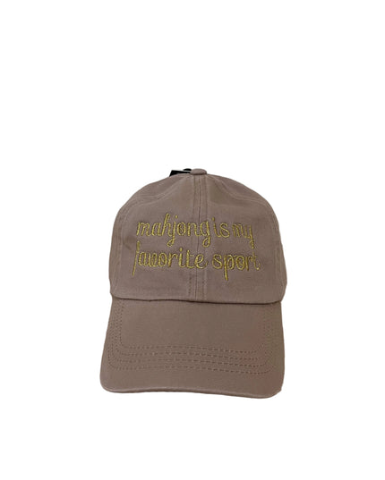 Mahjong is My Favorite Sport Embroidered Hat