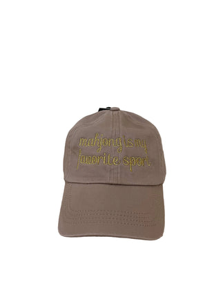 Mahjong is My Favorite Sport Embroidered Hat