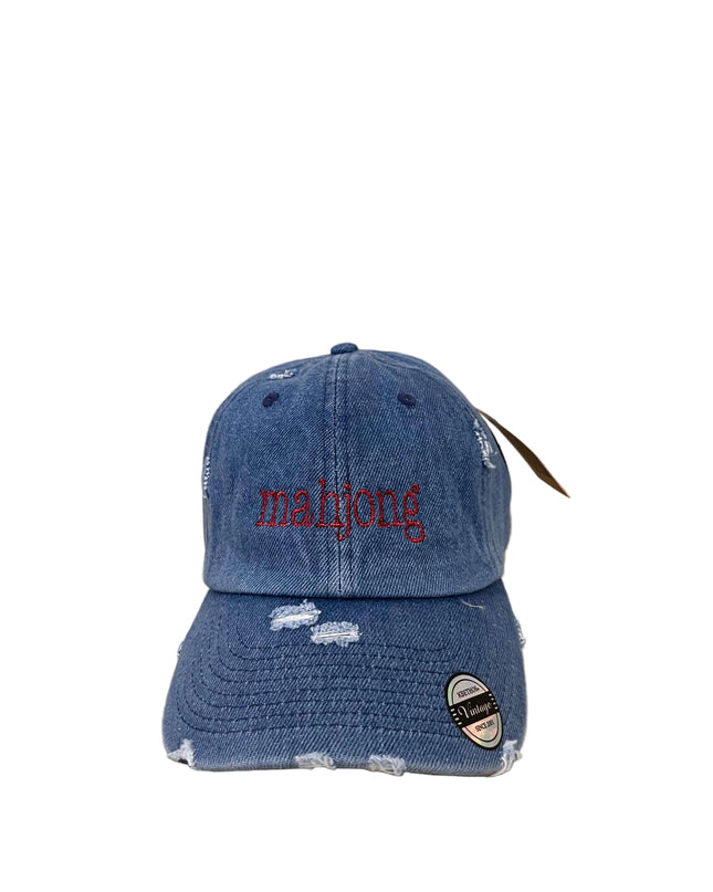 Mahjong Embroidered Hat
