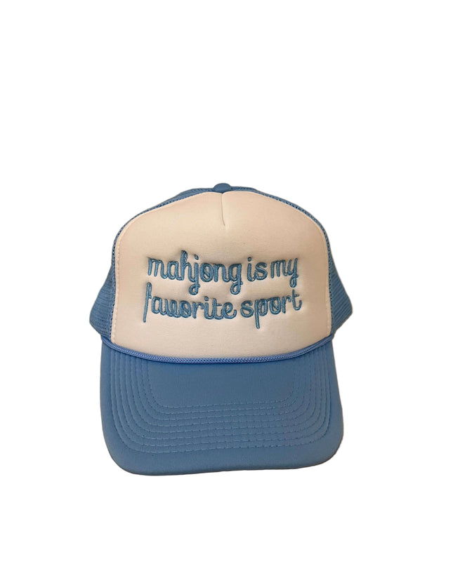 Mahjong Embroidered Trucker Hat