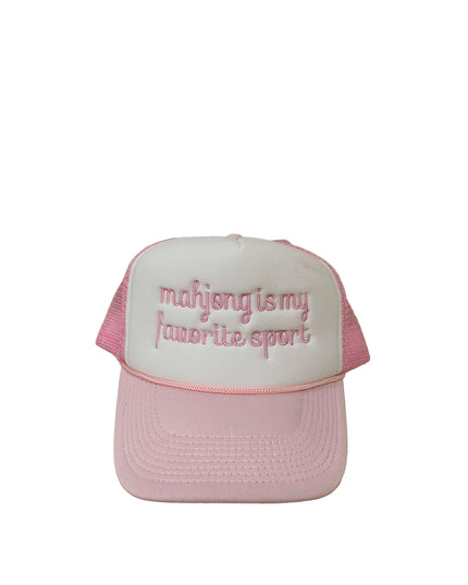 Mahjong Embroidered Trucker Hat