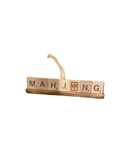 Mahjong Scrabble Ornament