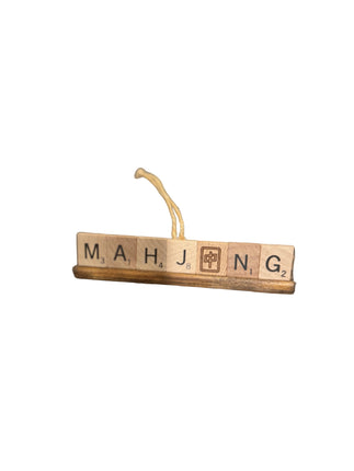 Mahjong Scrabble Ornament