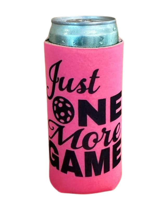 Pickleball Neoprene Slim Can Coolers Multiple Styles 12oz