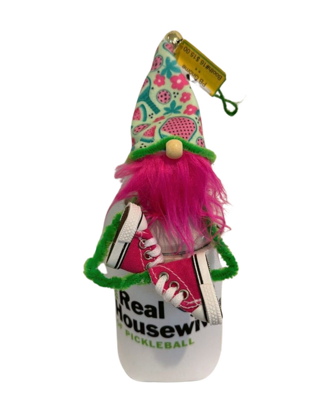Pickleball Gnome Car Charm, Rearview Mirror Ornaments