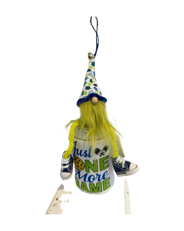 Pickleball Gnome Car Charm, Rearview Mirror Ornaments