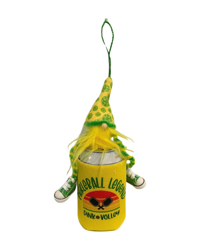 Pickleball Gnome Car Charm, Rearview Mirror Ornaments