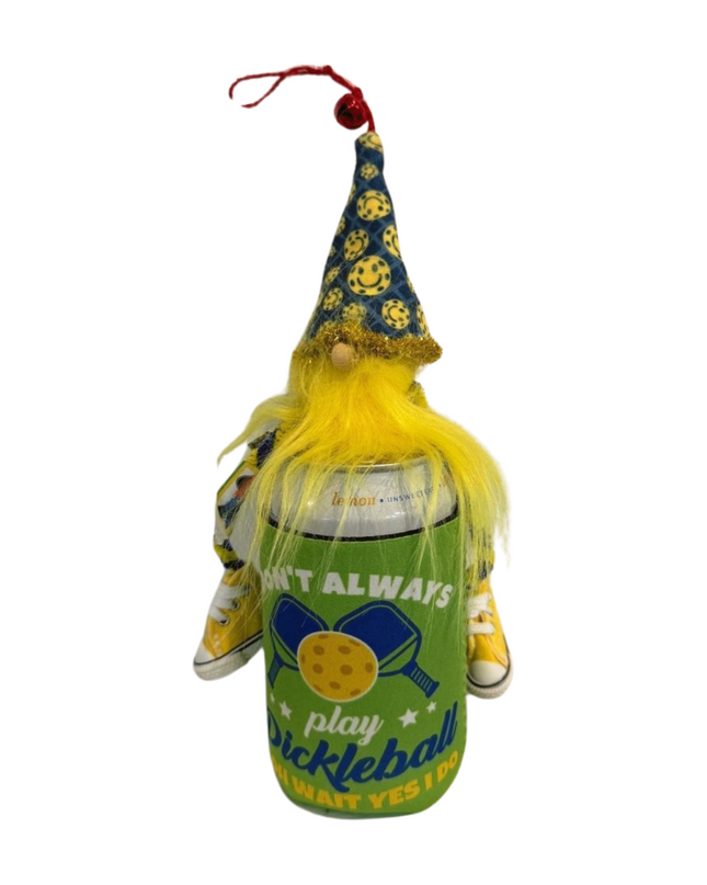 Pickleball Gnome Car Charm, Rearview Mirror Ornaments
