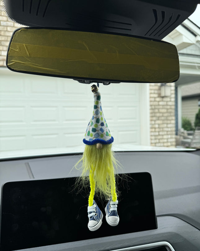 Pickleball Gnome Rearview Mirror Ornaments