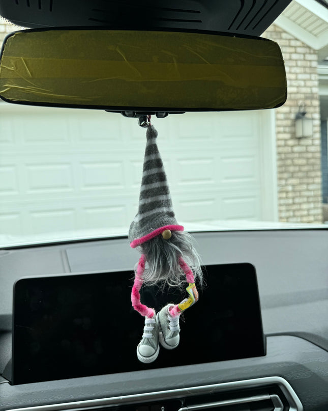 Pickleball Gnome Rearview Mirror Ornaments