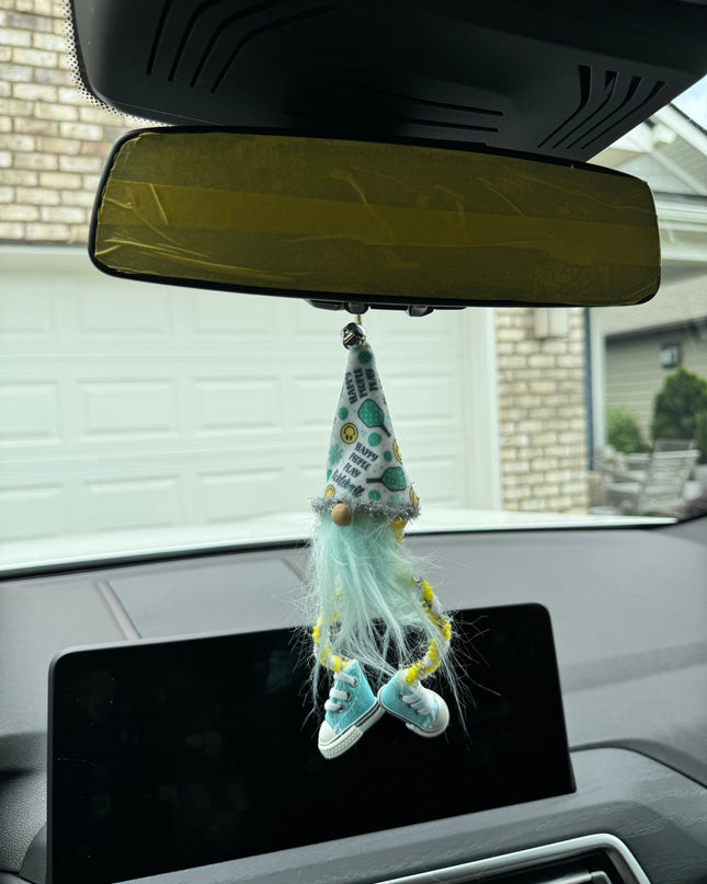 Pickleball Gnome Rearview Mirror Ornaments